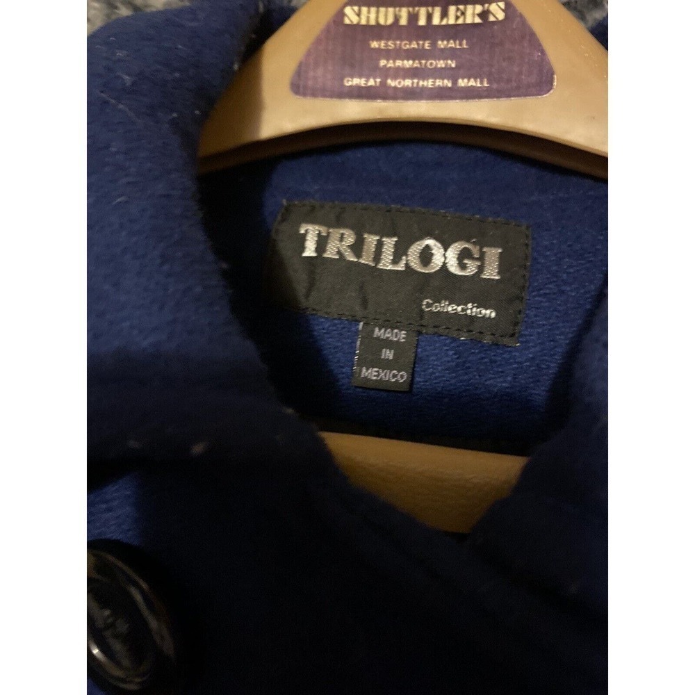VINTAGE TRILOGI COLLECTION BLUE /Navy PEA COAT SIZE MISSY M - Picture 7 of 12